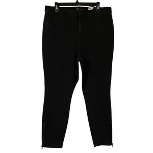 Simply Vera Wang Women’s Black Skinny Ankle Mid Rise Slim Through Jeans Size 18